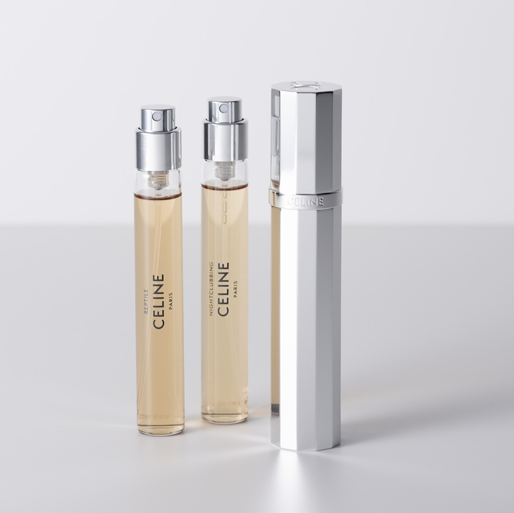 ぷー】CELINE セリーヌ 香水 トラベルスプレーケース セリーヌ新