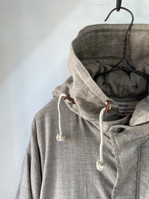 kaval/fish tail long coat with liner “wool yak”(カヴァルの