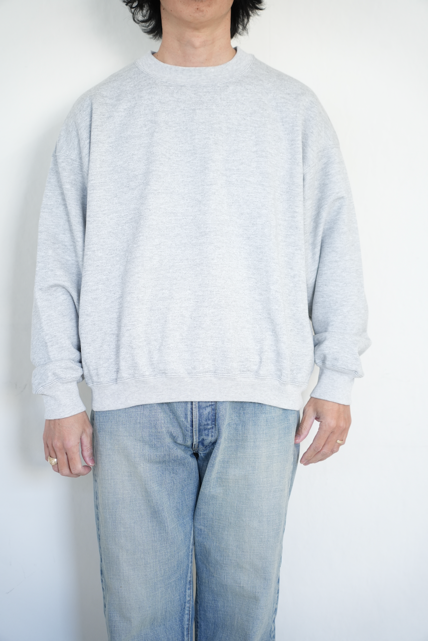 AWASA・スーピマエイジングコットン クルーネック スウェット