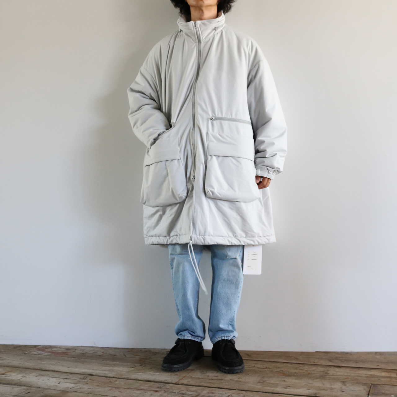 KANEMASA PHIL. 「Typewriter High Gauge Jersey Padded Coat