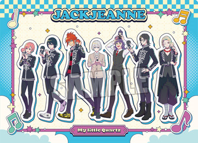 ジャックジャンヌ ダブルポケットホロクリアホルダー My little Quartz