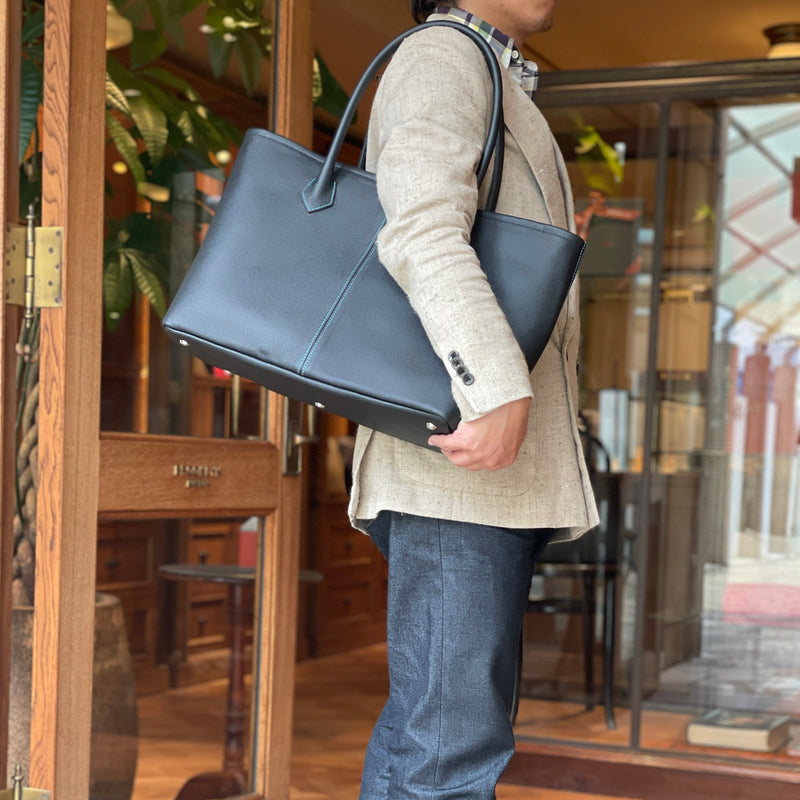 フレンチカーフ] ロワイヤルLトートバッグcolor：ネイビー – BROOKLYN