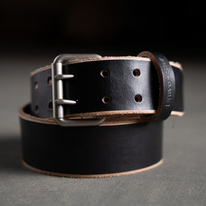 XW Leather Belt in Black Tea-Core (X-Wide 1.75