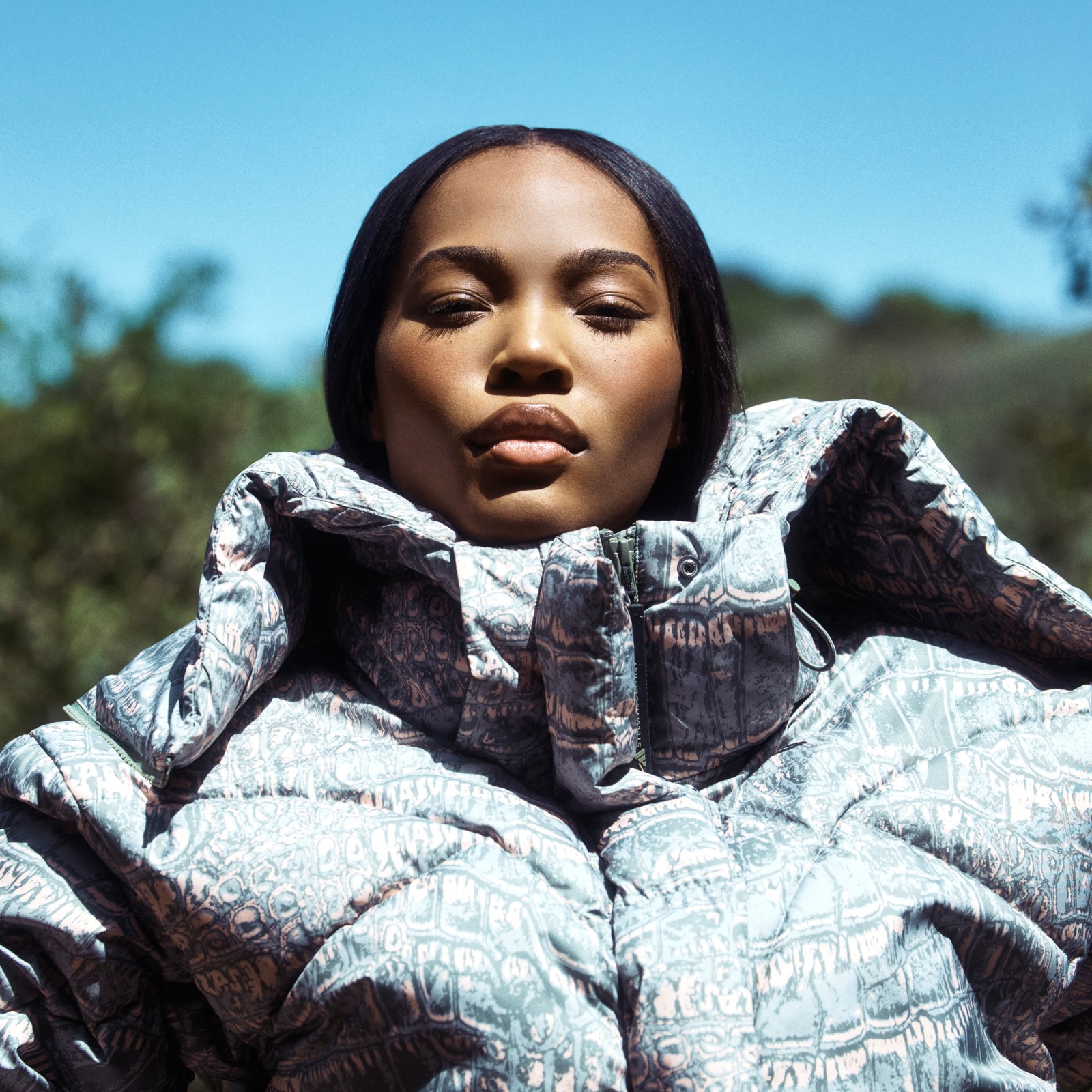 adidas by Stella McCartney ミッドレングス パデッド プリント