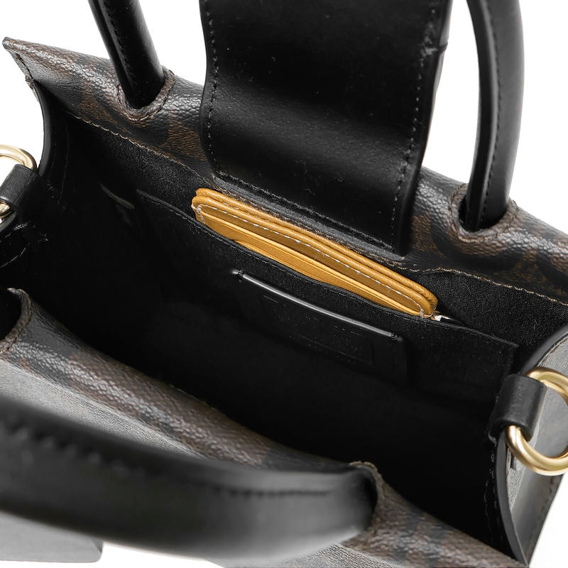 Brandol / COACH コーチ ミニトートバッグ Cally 17 シグネチャー