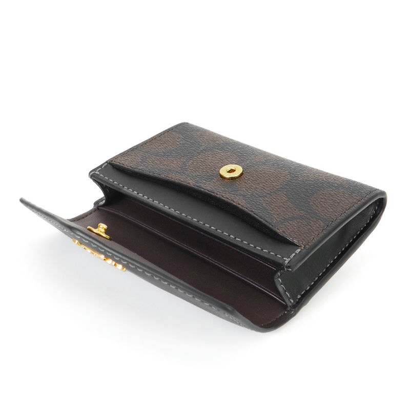 Brandol / COACH コーチ 名刺入れ シグネチャー カードケース ブラック