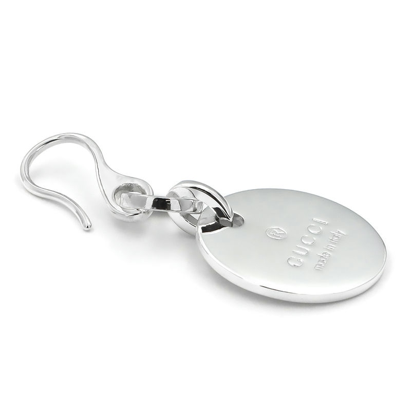 両耳 GUCCI ピアス シルバー グッチサークルトップ正規品 両耳 GUCCI