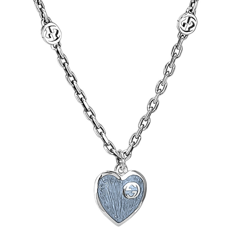 Brandol / GUCCI グッチ ネックレス エナメル ハート ペンダント