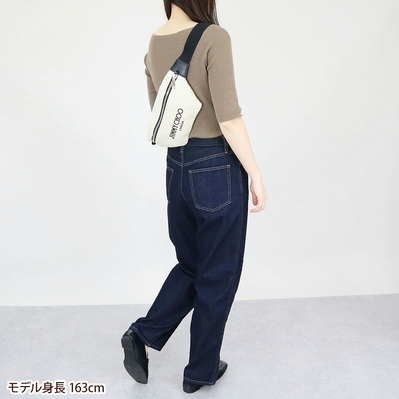 Brandol / JIMMY CHOO ジミーチュウ ボディバッグ キャンバス ウェスト