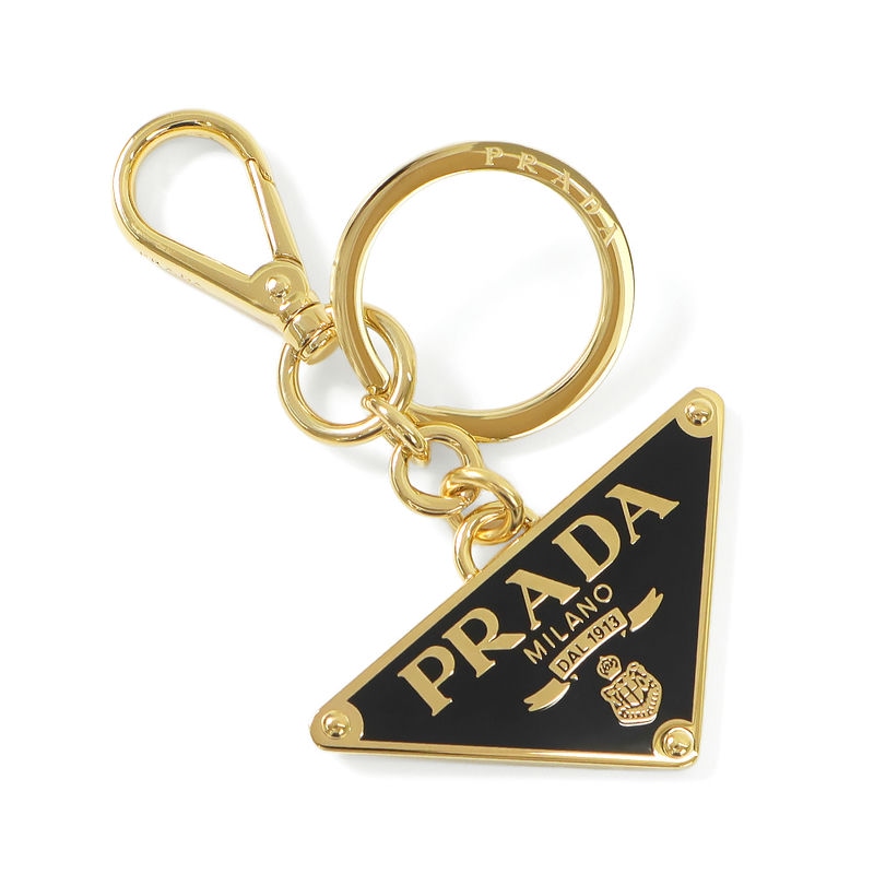 Brandol / PRADA プラダ キーリング サフィアーノ レザー キーホルダー