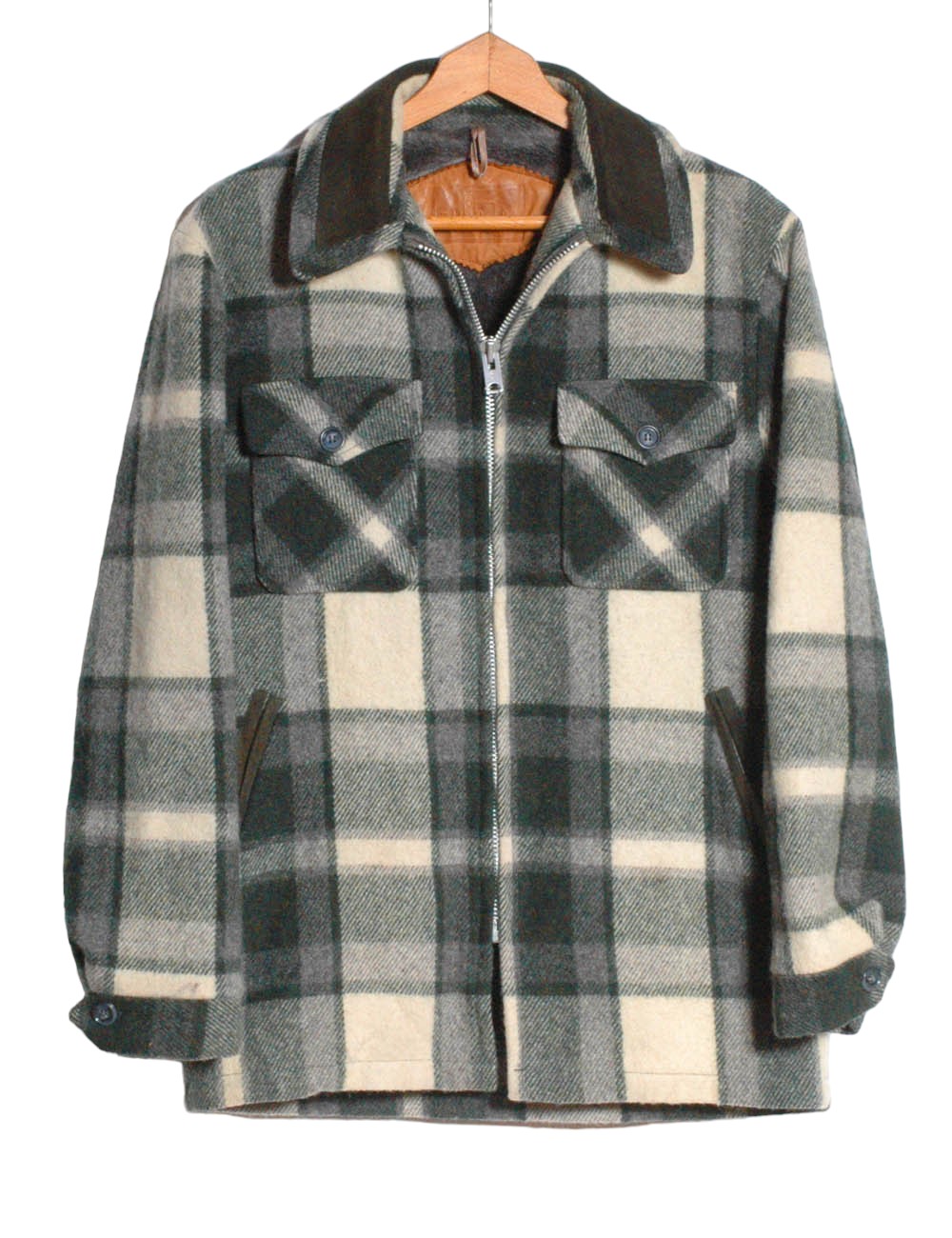 70s woolrich wool work jacket Vintage 1960's Woolrich Plaid