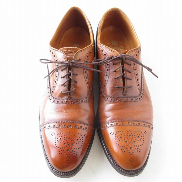 USA製 Alden オールデン #911 セミブローグ シューズ 茶系 26cm