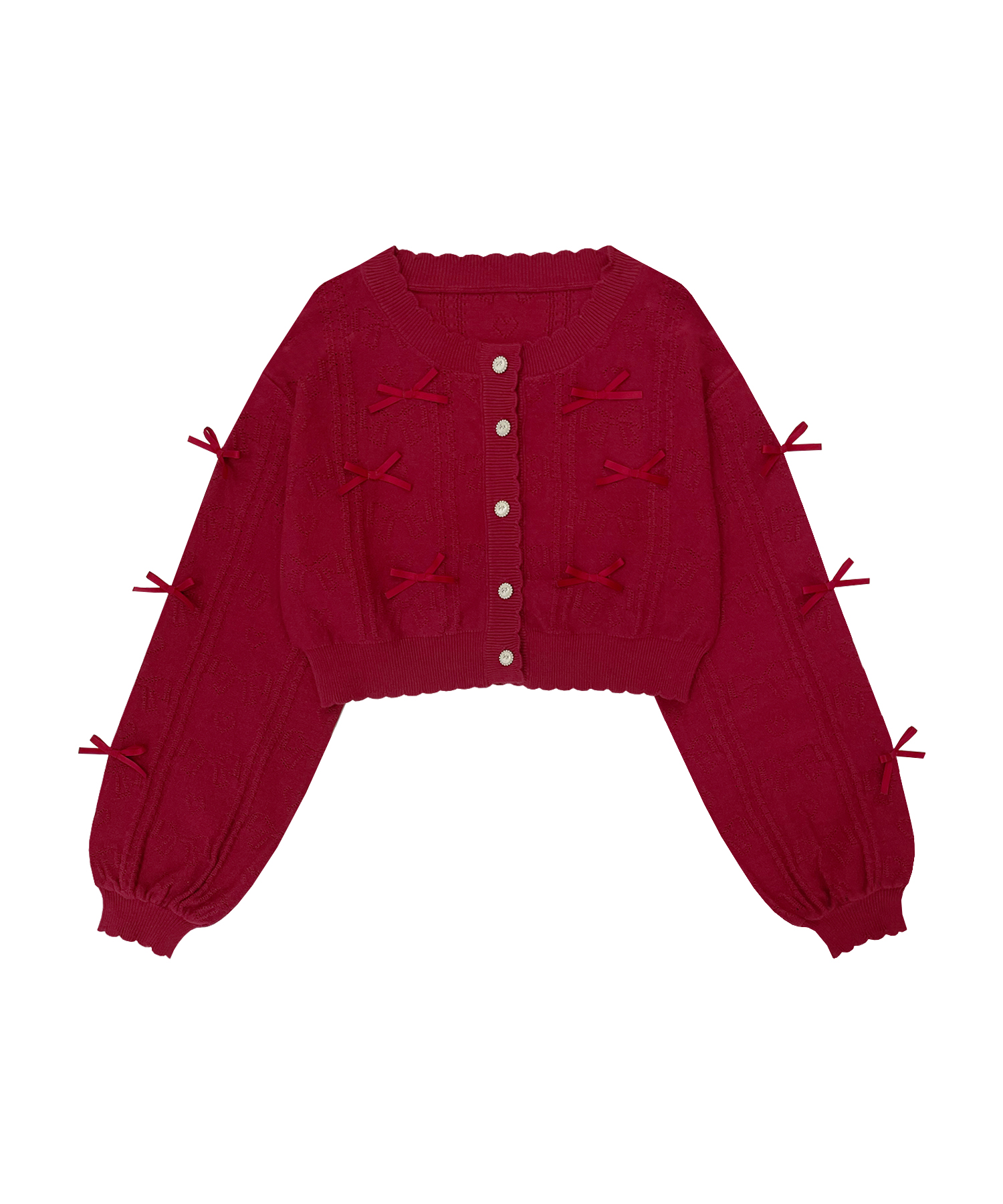 透かし編みリボンカーディガン – BUNNY APARTMENT