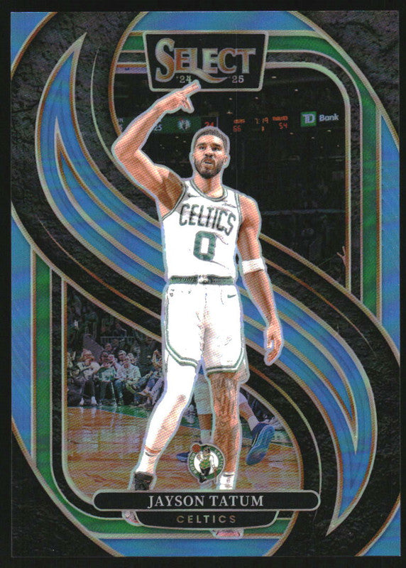 2024-25 Panini Select Premier Light Blue Prizm #110 Jayson Tatum