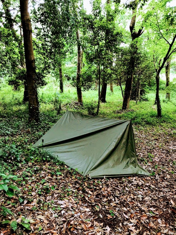 4×4【Thermo tarp】をAフレームテントに? - sklep bushcraftowy BUSHMEN