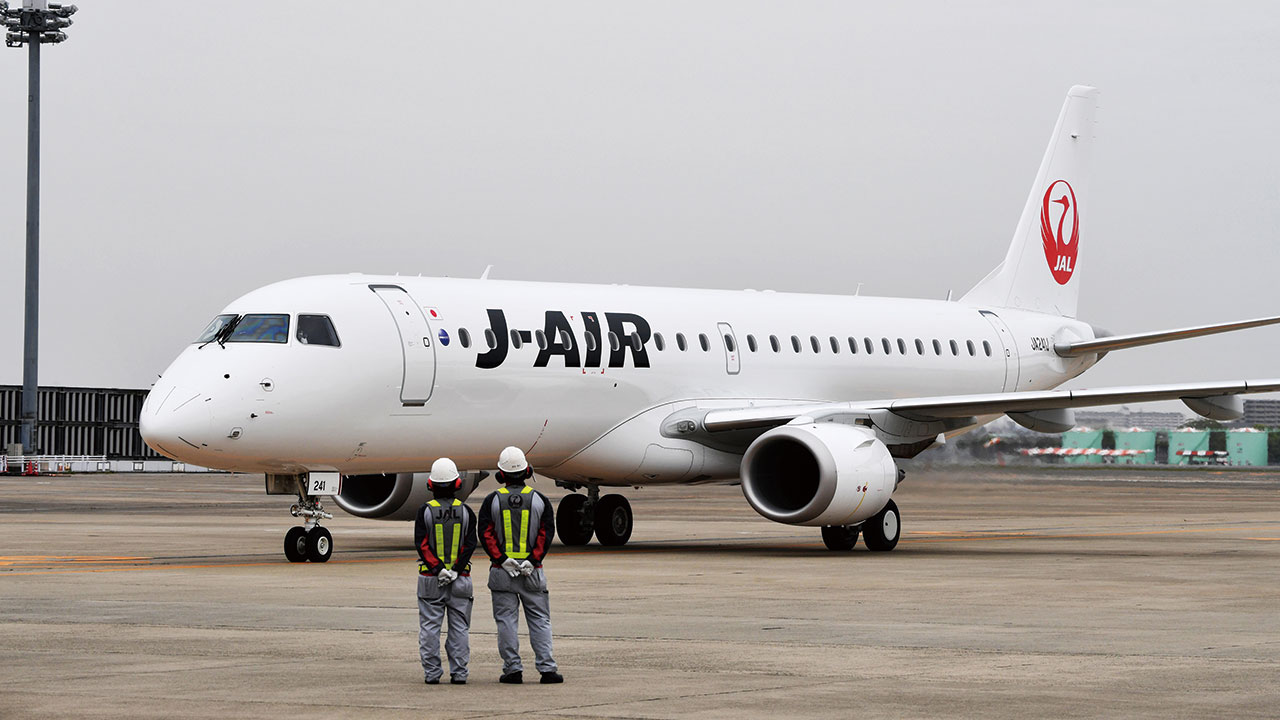 JAL J-AIR E190 ERJ-190 日本航空 エンブラエル jc ジェイ・エアのみで