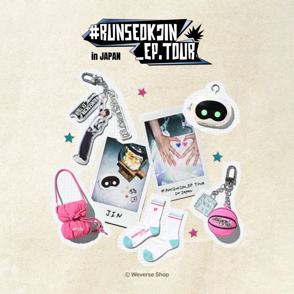 BTS ジンの日本公演「RUNSEOKJIN_EP.TOUR in JAPAN」の公式グッズが