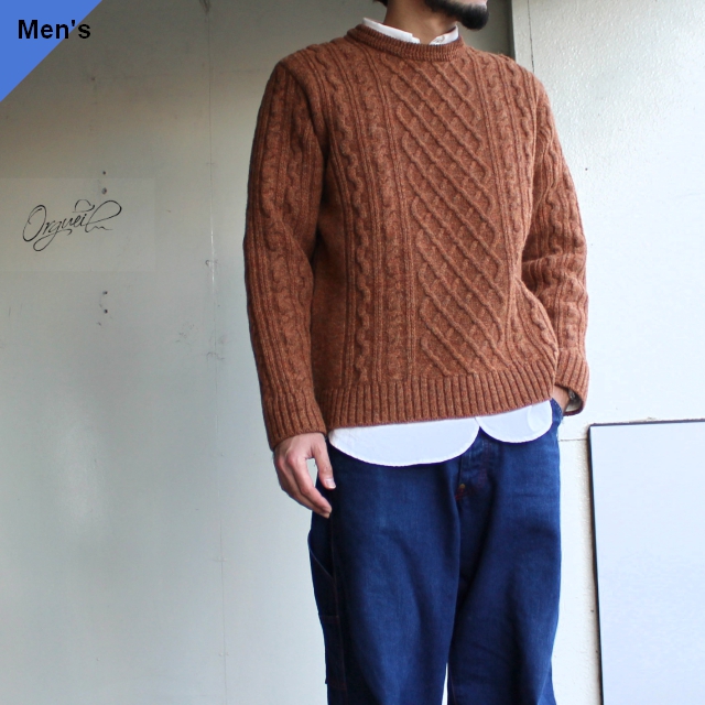 Orgueil ケーブルニット OR-4153 オレンジブラウン - C.COUNTLY【シー