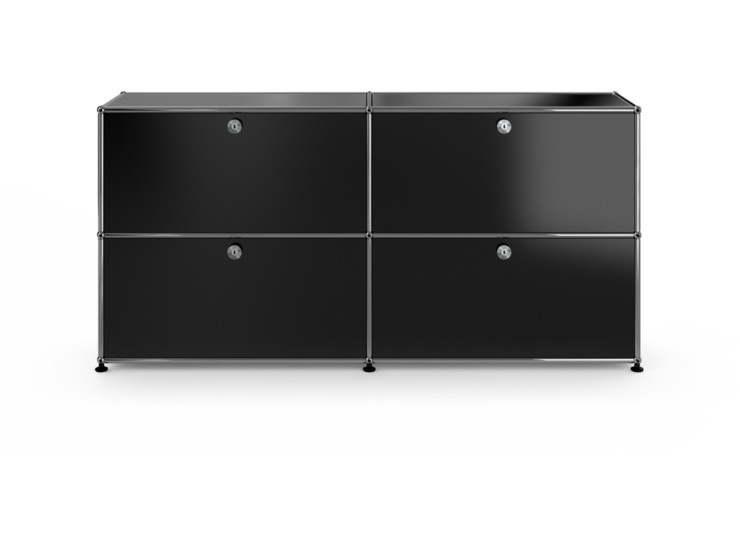 USMハラー サイドボード 2連2段 （W1523×D373×H740）グラファイト