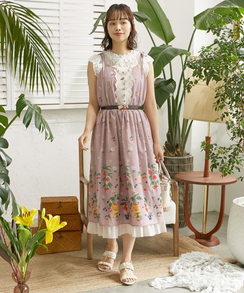 axes femme（アクシーズファム）の「ミックスフルーツ柄OP