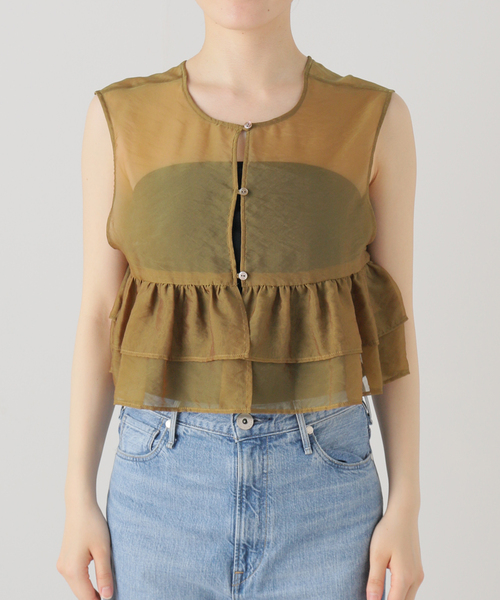 JOURNAL STANDARD（ジャーナルスタンダード）の「シアーフリルブラウス