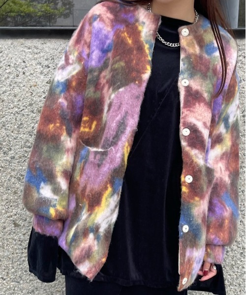 Ameri VINTAGE アメリヴィンテージ 花柄 ニット カーディガン