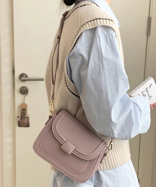 セール】シンプルフラップショルダーバッグ（ショルダーバッグ