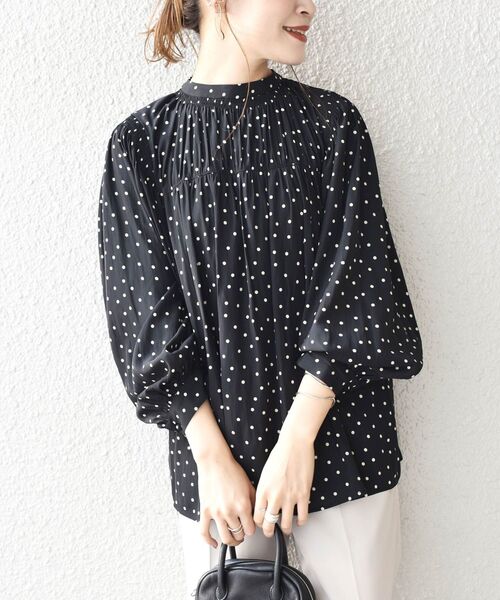 SHIPS（シップス）の「*ZOZO限定*シャーリングバックタイブラウス