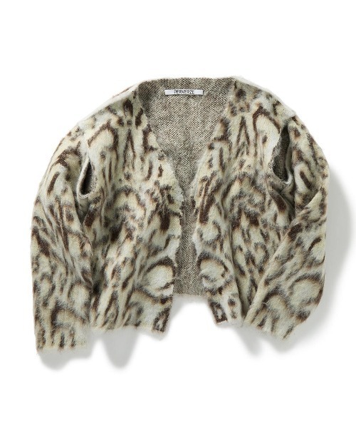 PERVERZE（パーバーズ）の「Face Hand Knit Cardigan（ニット/セーター