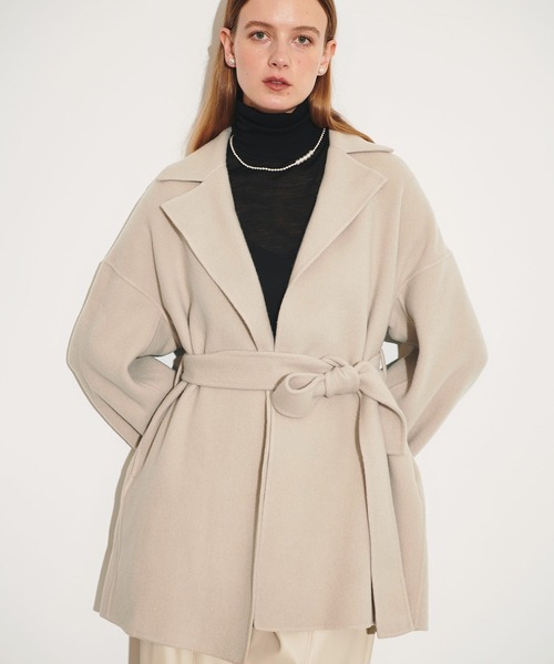 N.O.R.C（ノーク）の「ベルテッドミドル丈リバーコート（その他