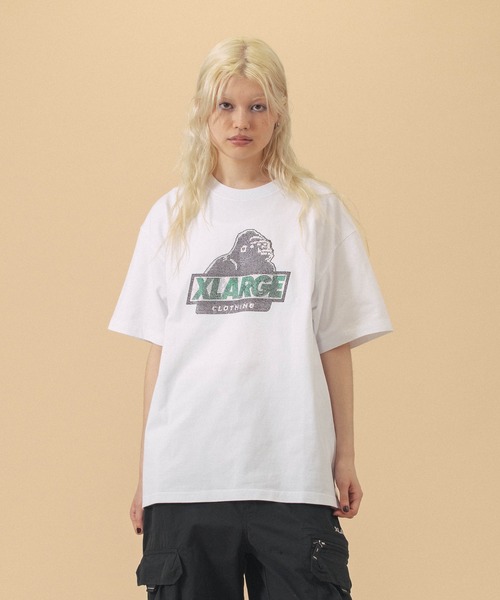 RHINE STONE SLANTED OG S/S TEE（Tシャツ/カットソー）｜XLARGE