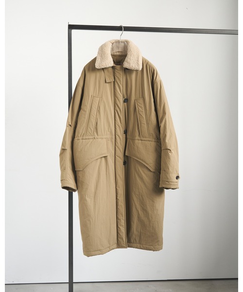 anuke 25AW Boacollar Padding Coat ベージュ38 anuke 25AW Boacollar