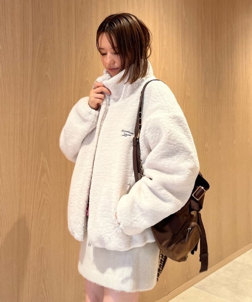 セール】【Reebok× FRAY I.D】ジップアップボアブルゾン（ブルゾン