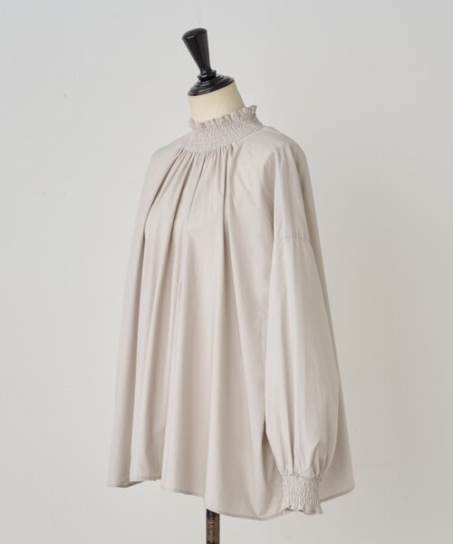 セール】シャーリングハイネックシャツ（シャツ/ブラウス）｜BEARDSLEY