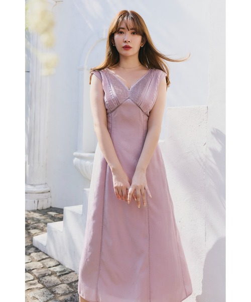 Lace Trimmed Jacquard Dress（ワンピース）｜Her lip to（ハーリップ