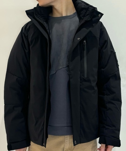 CAMP7】ダウンミックス防風ジャケット (耐久撥水 / 防寒 / 軽量