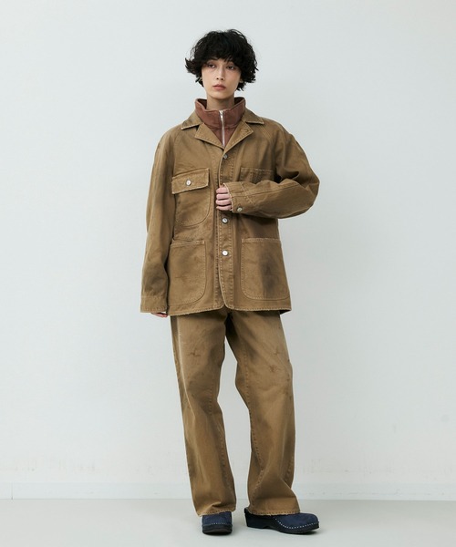 ATELLIER WELLS BY JOHNBULL】カツラギオーバーダイカバーオール