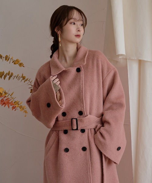 セール】shaggy long coat / シャギーロングコート（チェスターコート