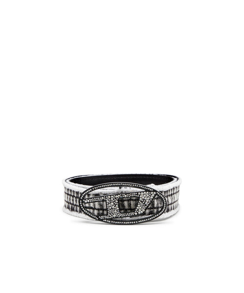 esnx__DIESEL B-1dr Strass 20 ブラックベルト B-1DR STRASS - logo