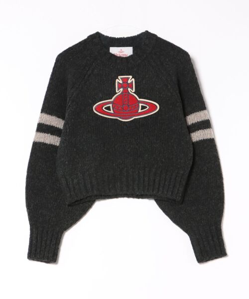 ﾌﾗｯﾌｨｰﾆｯﾄﾗｸﾞﾗﾝｽﾘｰﾌﾞﾄｯﾌﾟ（カーディガン/ボレロ）｜Vivienne Westwood