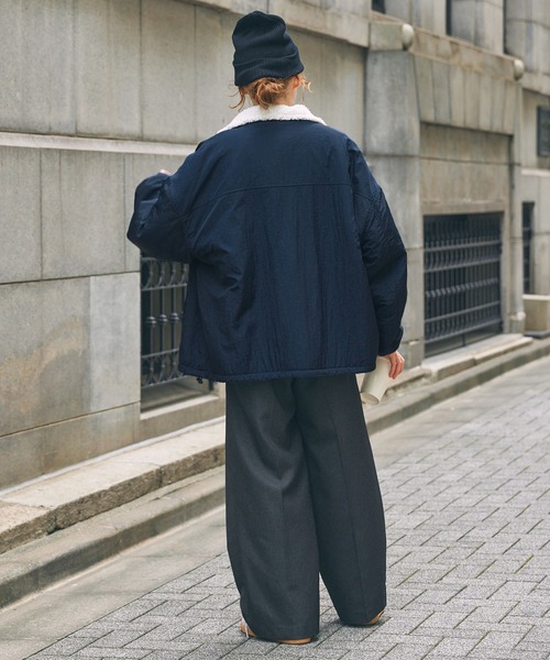 MONO-MART LADY'S（モノマートレディース）の「ボア×ナイロン