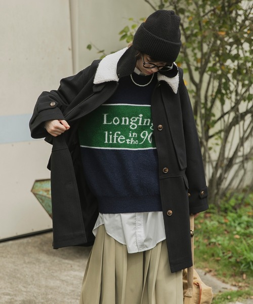 forksy.】ロゴニットプルオーバー forksy.│MONO-MART [モノマート