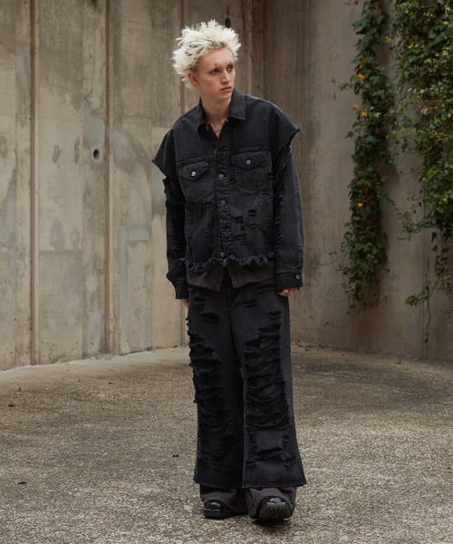 GRANCY（グランシー）の「【GRANCY】Sweat Docking Design Damage