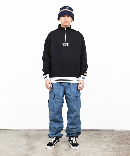 HUF（ハフ）の「DRAFT PICK HALF ZIP FLEECE/ HUF ハーフジップ