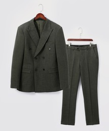 メンズのスーツセット（グリーン・カーキ/緑色系）ファッション通販