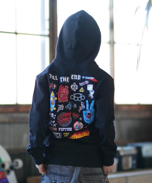 SANTACRUZ/サンタクルーズ COLLECTOR MAP Paka キッズ パーカー 25A605