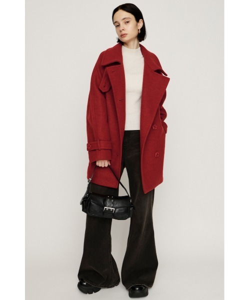 セール】STAND NECK MIDI COAT スタンドネック ミディコート 秋服 冬服