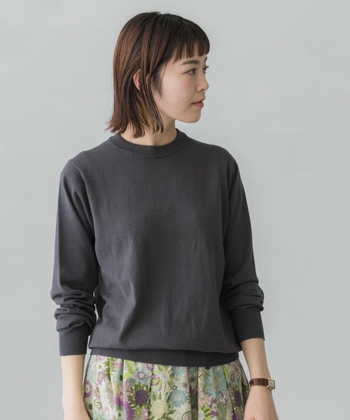 かぐれ（カグレ）の「コットンシルククルーネックプルオーバー（ニット