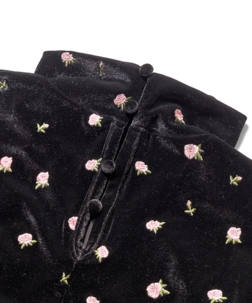 FLOWER VELOR TOPS（フラワーベロアトップス）（Tシャツ/カットソー