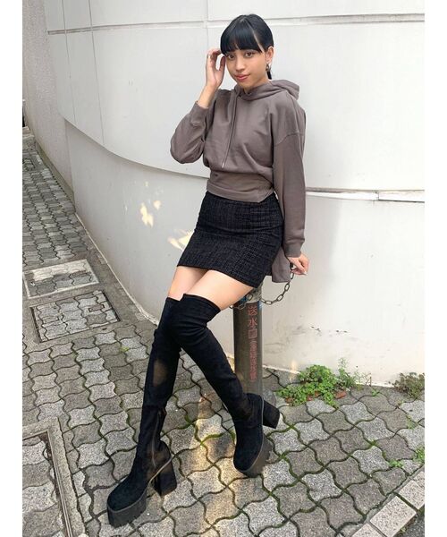 EMODA（エモダ）の「タンクバルキーロングブーツ（ブーツ）」 - WEAR